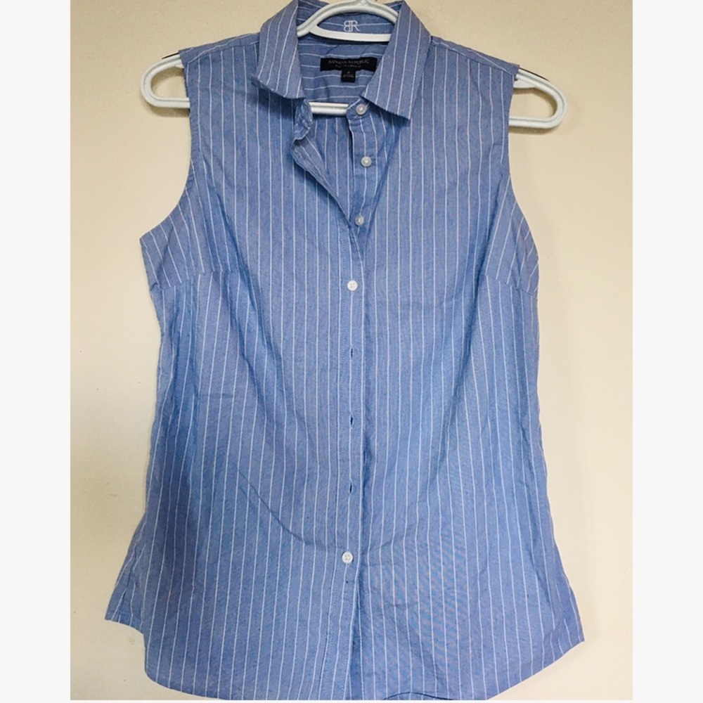 Riley Tailored-Fit Sleeveless Shirt 👕 🤍